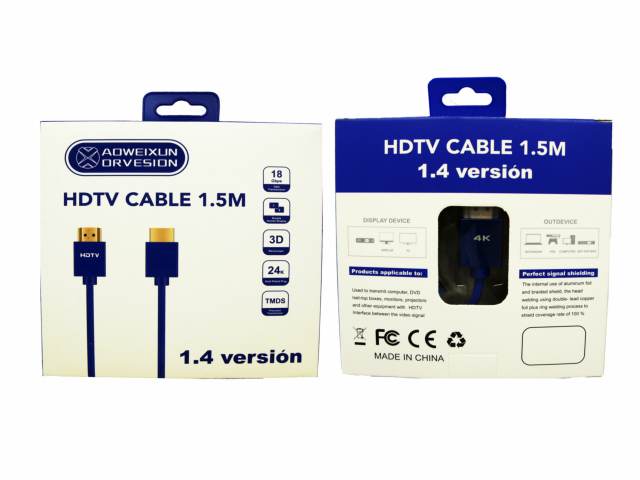 CABLE HDMI AOWEIXUN 1,5M BÁSICO 1.4 - Aladdin / 113717