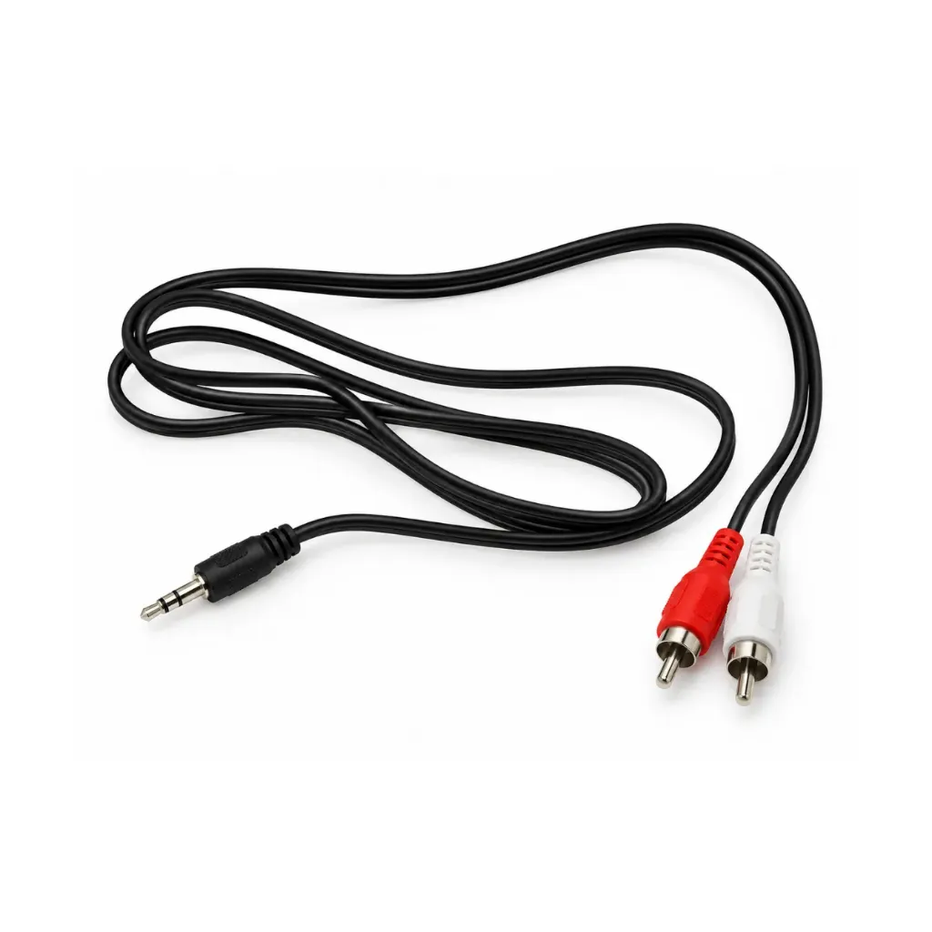 [4208] CABLE RCA 2X1 PLUG 1.5MT RST PTA ROJO Y DORADA 17026