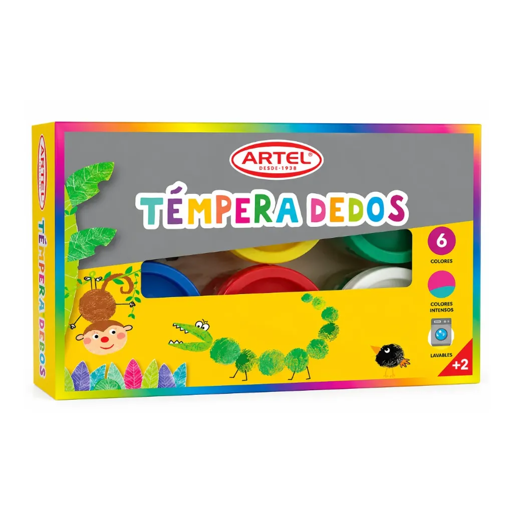 [4337] Témpera dedos 6 colores - Artel
