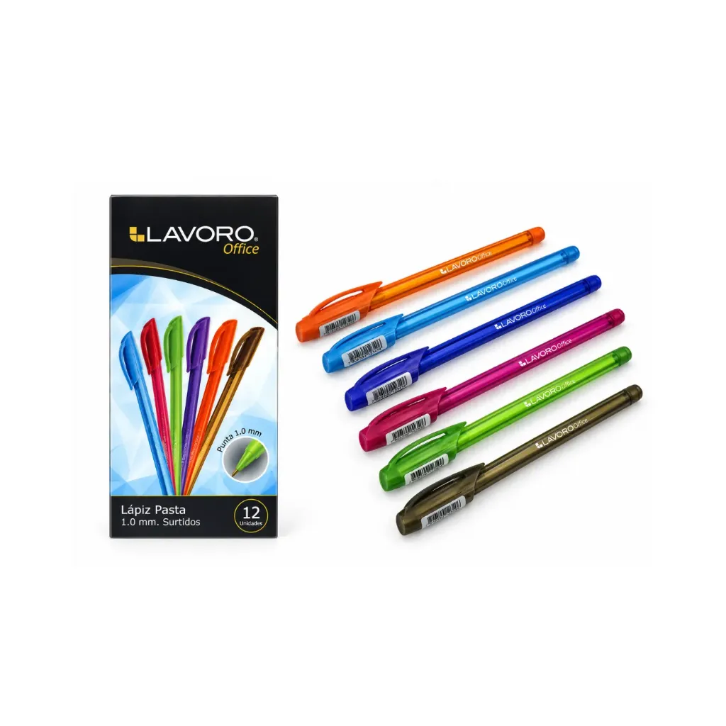 Lápiz semigel punta 1.0mm colores - Lavoro