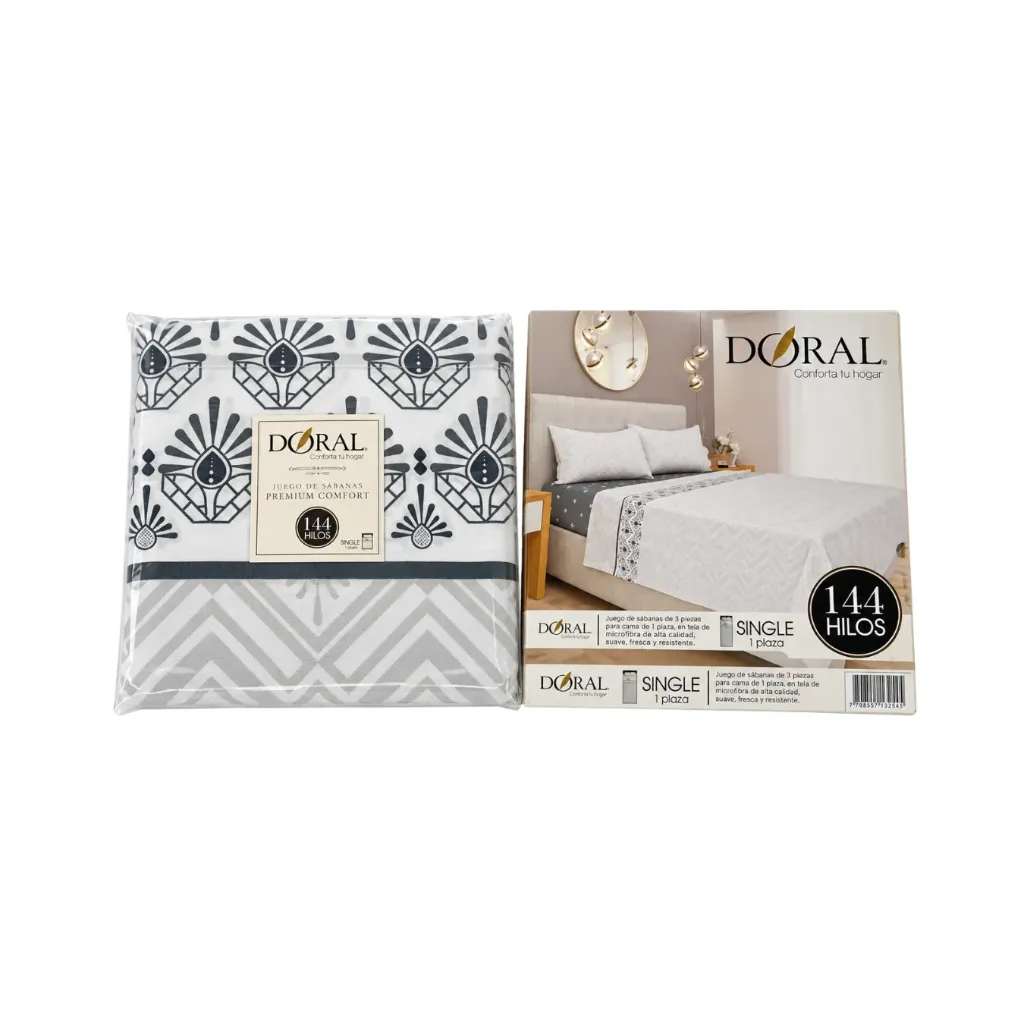 [4356] Set sabanas 1 pza144 hilos - Doral