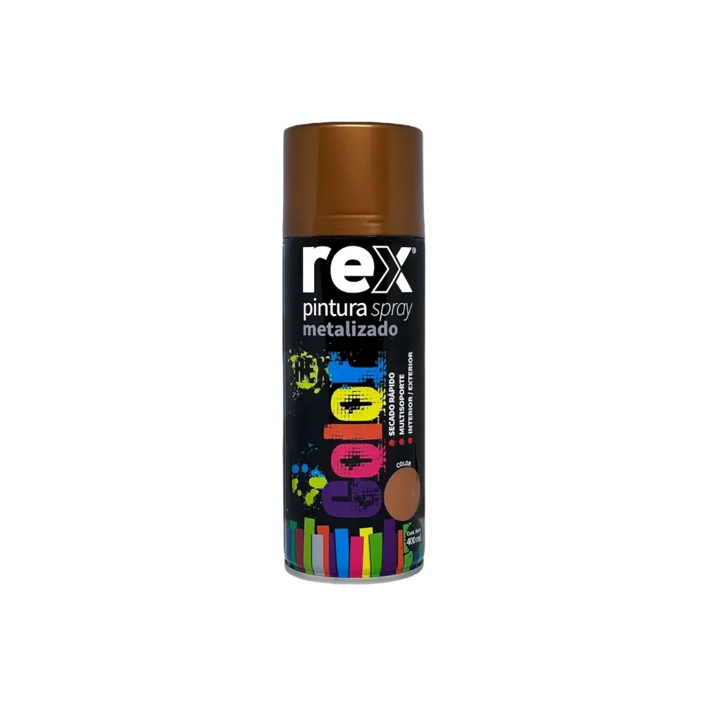 Pintura spray cobre metalizado 400ml - Rex / 60022