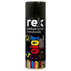 Pintura spray metalizado negro 400ml - Rex / 60027