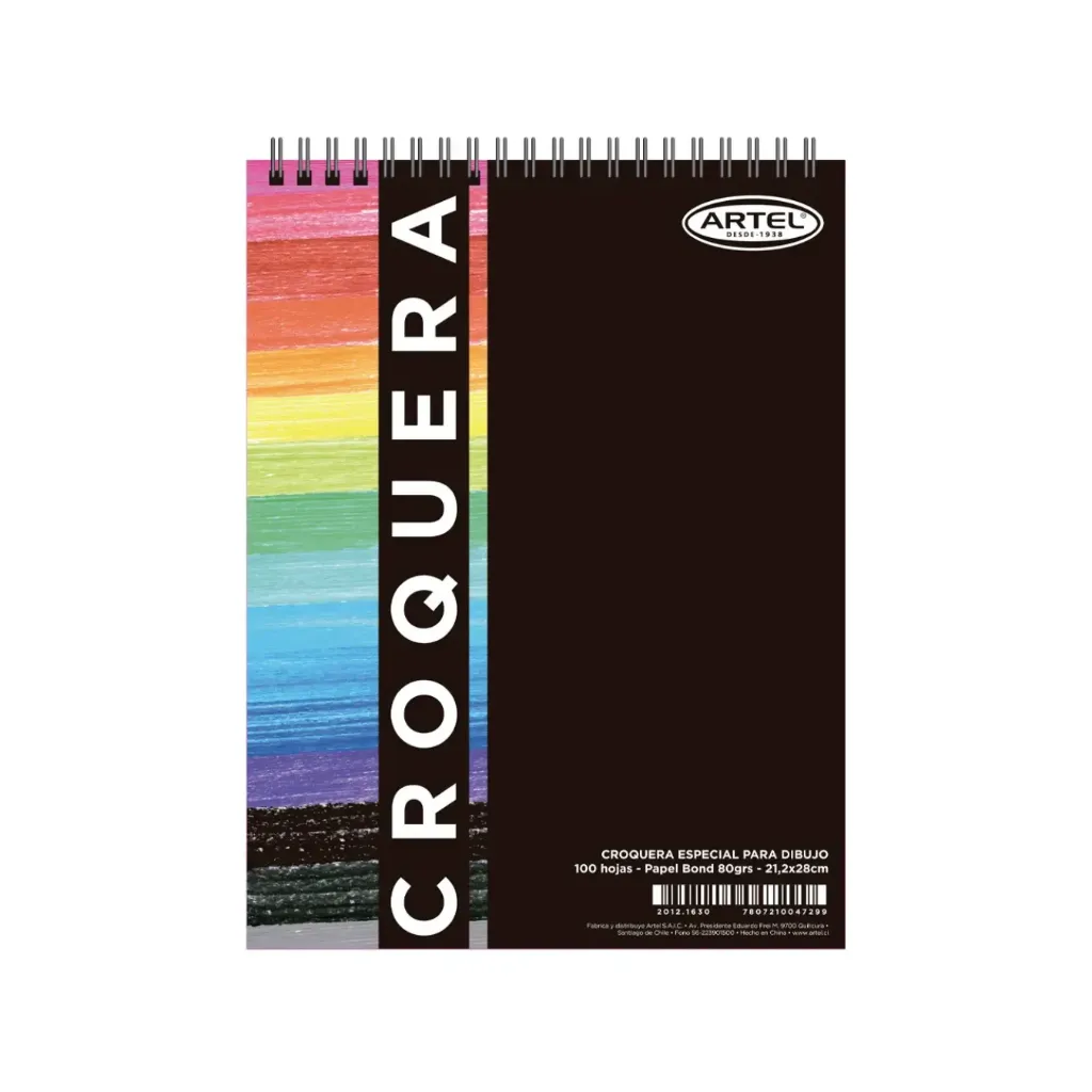 Croquera tamaño oficio bond 80grs 100 hojas - Artel