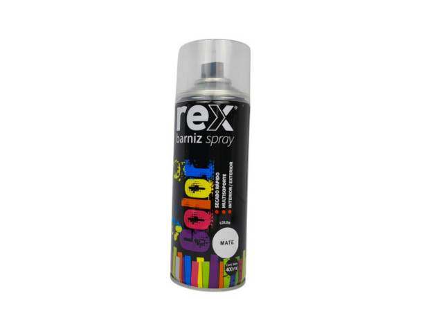 Pintura spray barniz mate 400ml - Rex / 60046