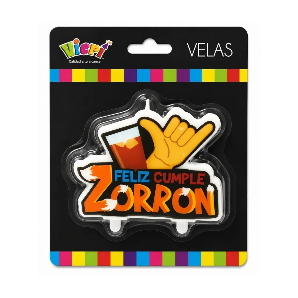 [4466] VELAS FELIZ CUMPLE ZORRON 28087 - Vieri