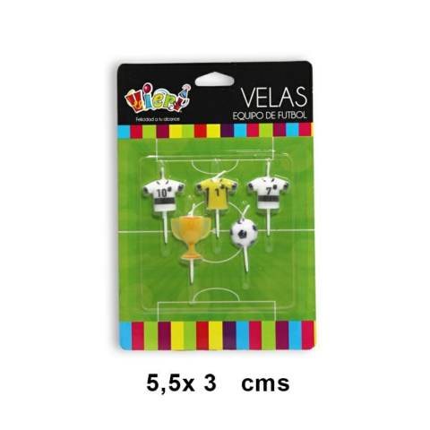 [4473] VELAS FUTBOL BLANCO Y NEGRO 60200 - Vieri