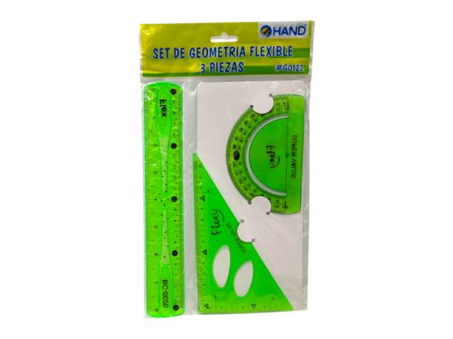 [4510] REGLAS SET GEOMET HAND FLEX 20 CM G0122 - Hand