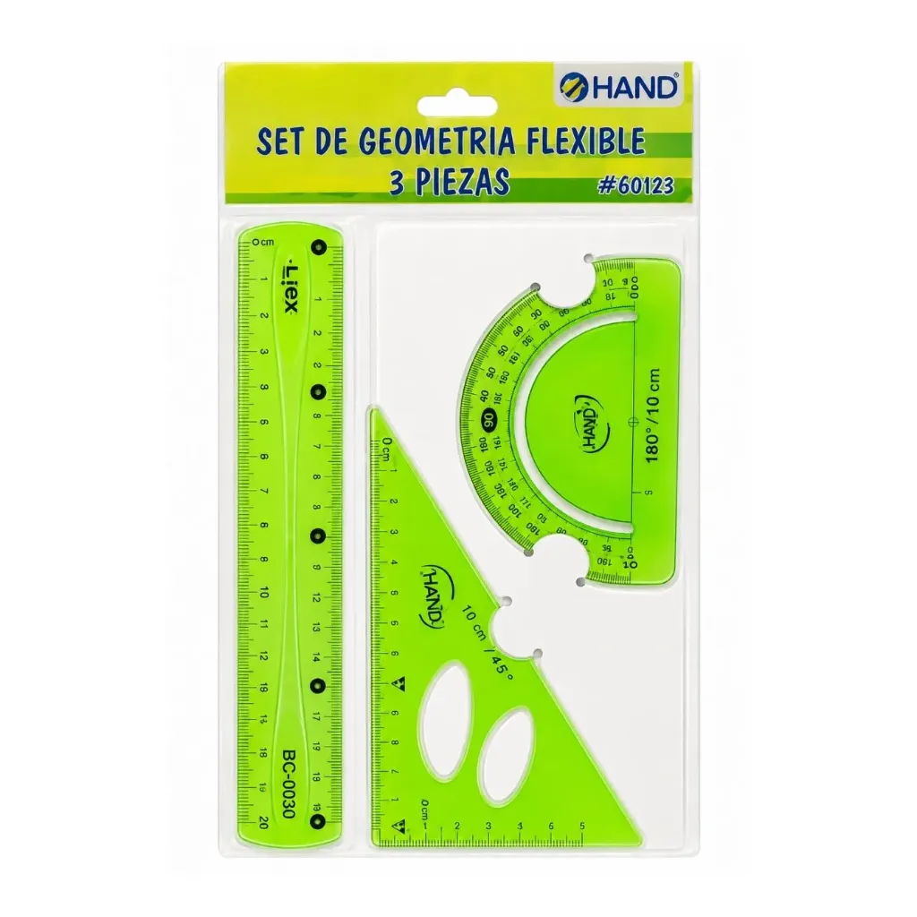 [4510] REGLAS SET GEOMET HAND FLEX 20 CM G0122 - Hand