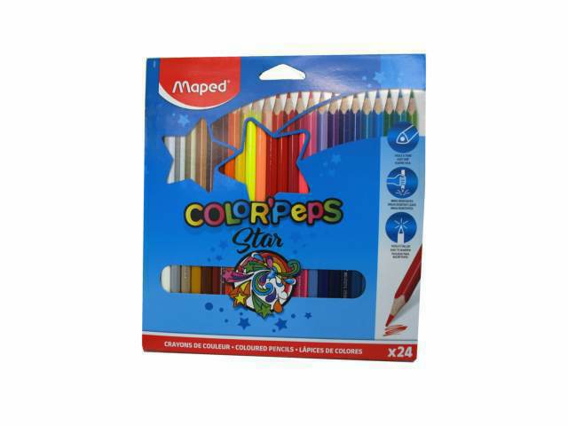 LÁPIZ/COLOR LARGO MAPED 24 COLOR 183224