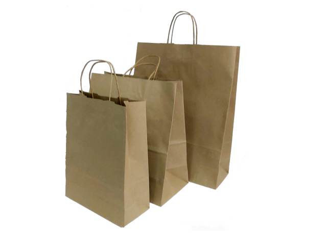 [4612] Bolsa papel kraft grd 450/340/130 200 unidades - Aladdin