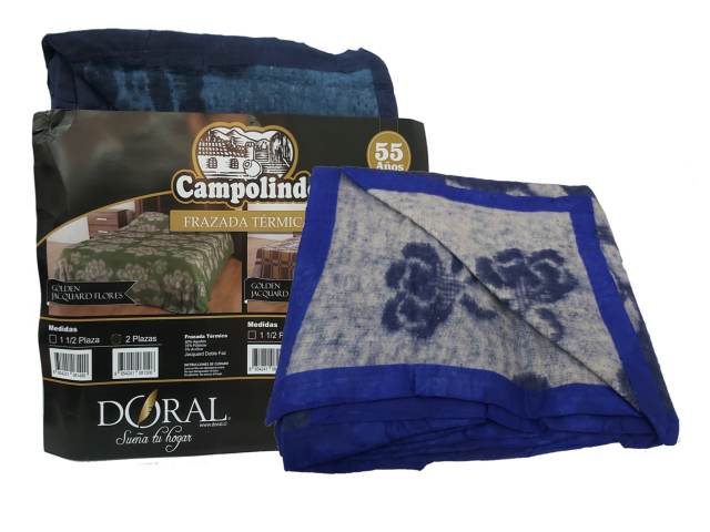 [4623] FRAZADA CAMPO LINDO GOLDEN FLORES ESCOC 2.0 JA MIX