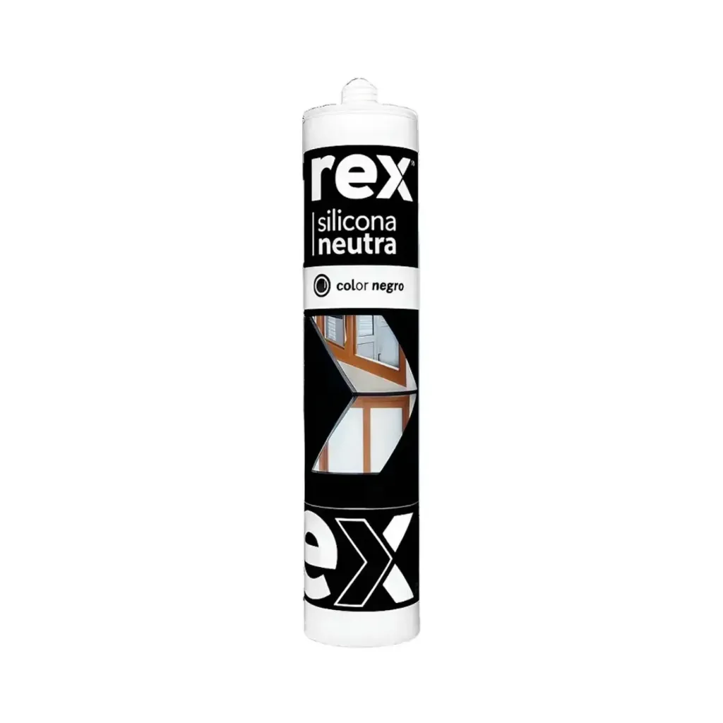 Silicona neutra negra 300cc - Rex / 30420
