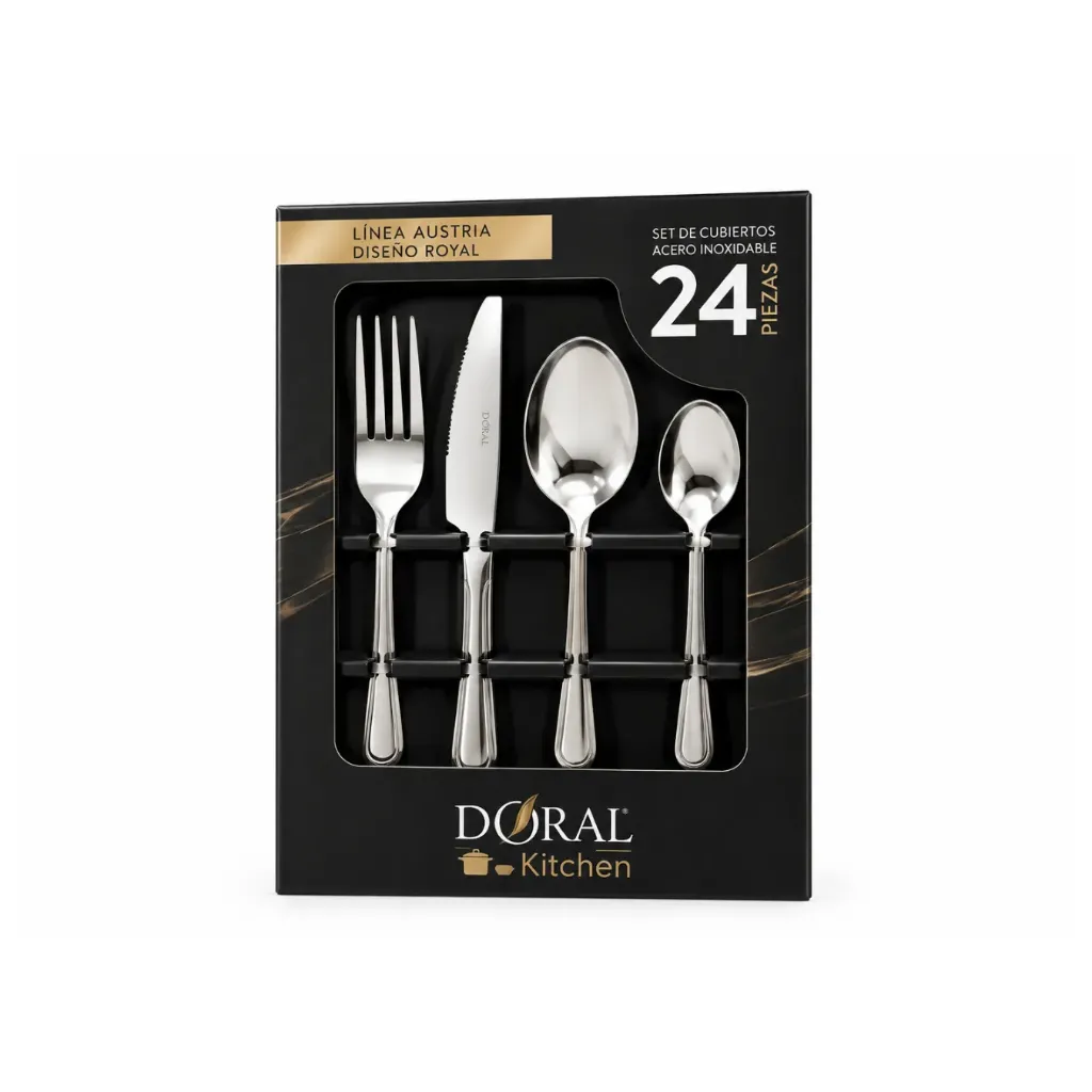 [4645] Set cuchilleria Royal 1.5 mm 24 unidades - Doral