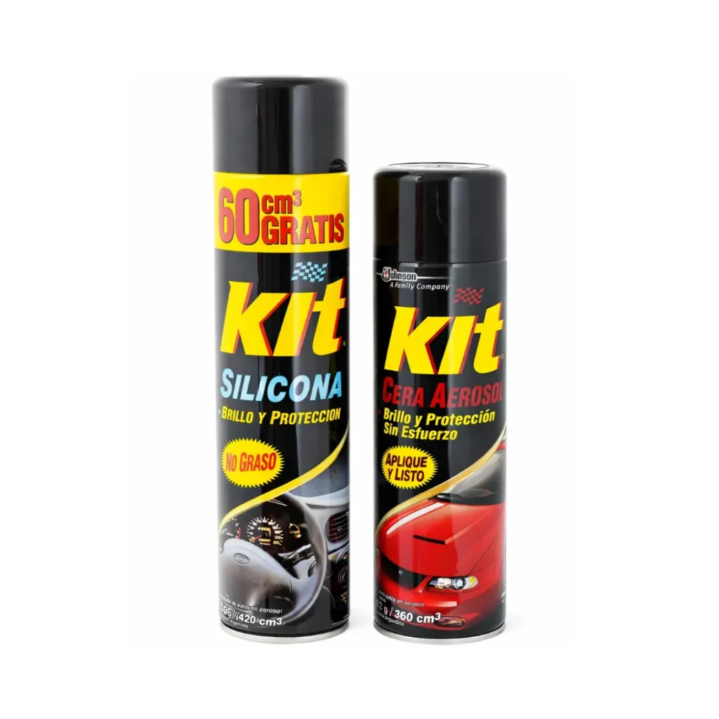 [4669] KIT SILICONA BRILLO PROTEC 420CC+CERA AEROSOL 582901