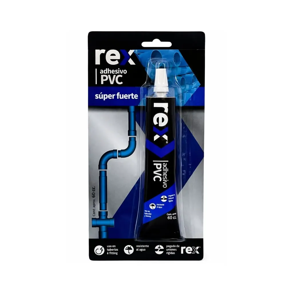 [4703] Adhesivo PVC súper fuerte 60cc - Rex / 30324