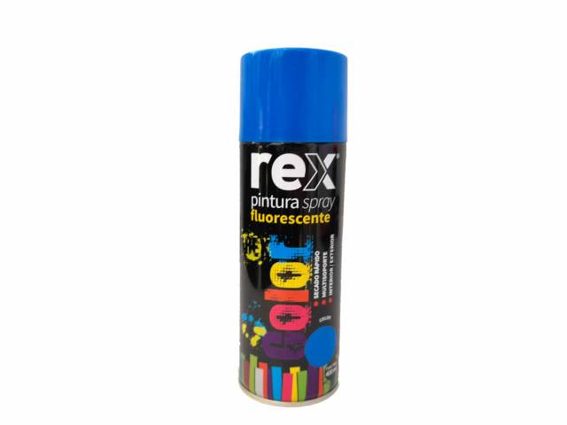 Pintura spray azul flúor 400ml - Rex / 60053