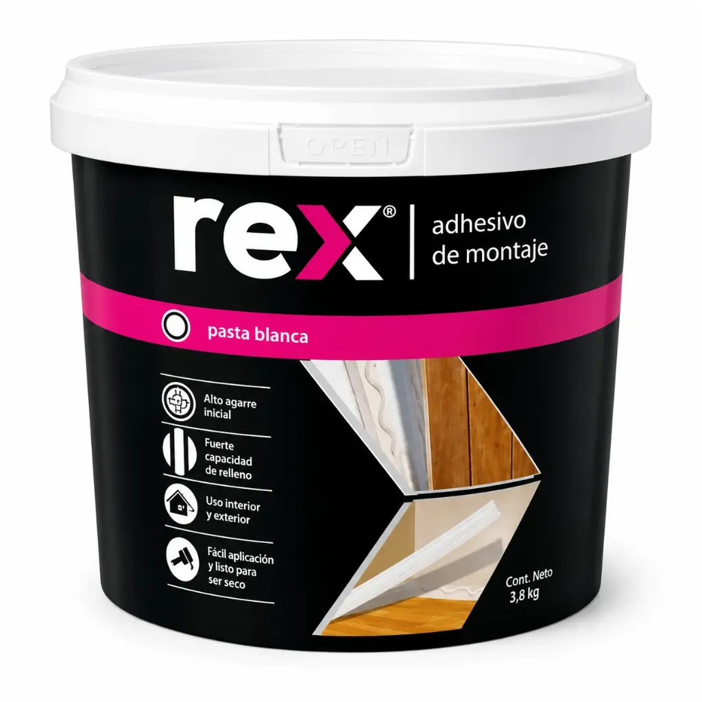 [4764] Adhesivo de montaje galón 3.8kg - Rex / 30330