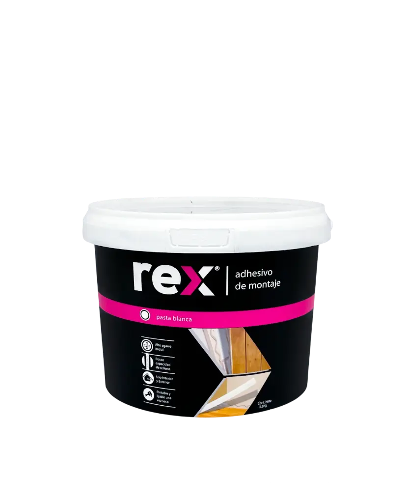 [4764] Adhesivo de montaje galón 3.8kg - Rex / 30330