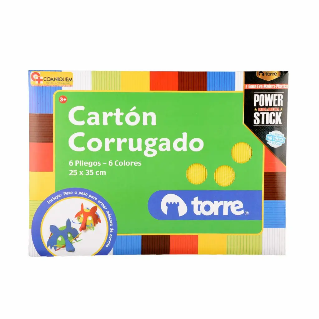 Cartón corrugado 6 hojas - Torre