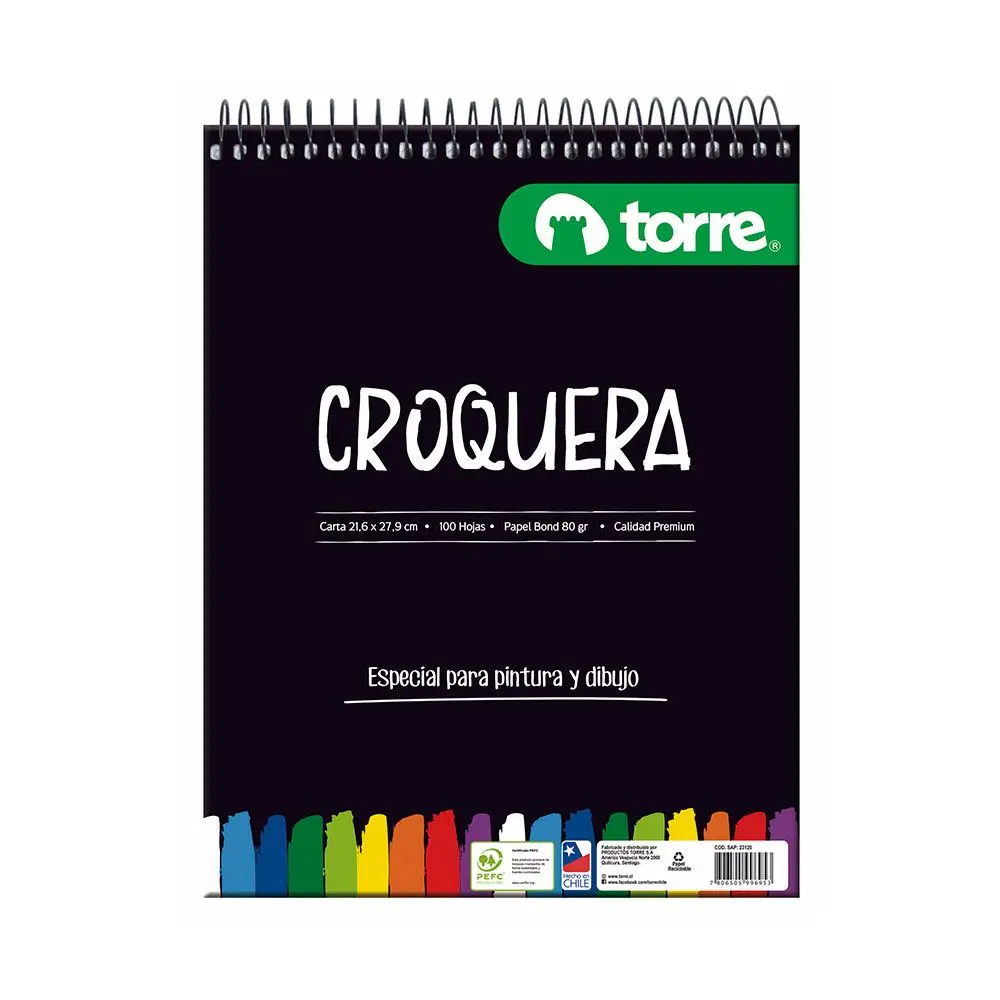 Croquera tamaño carta - Torre