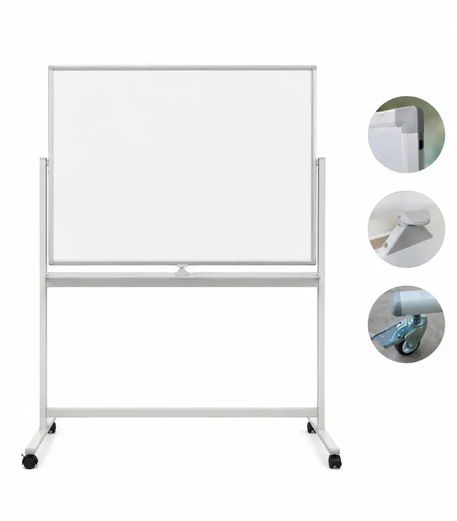 [4849] Pizarra acrílico blanca con soporte 90x120cm - Finger / AA3980