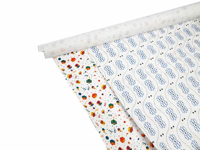 [4874] PAPEL  REGALO CMPC 69X100  BLANCO 2 DISEÑ - CMPC