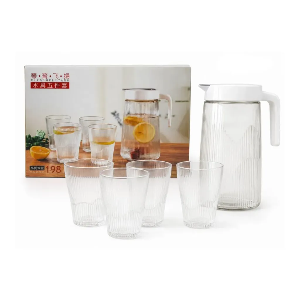 [4930] Set Jarra de vidrio + 4 vasos - Finger / AA3152