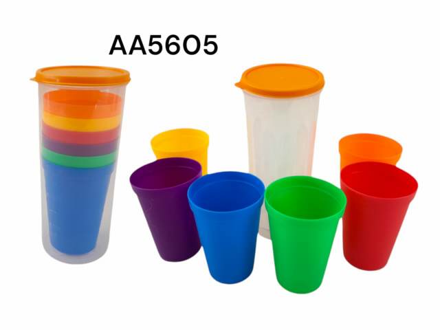 [4943] Set vasos plásticos 6 unidades - Finger / AA5605