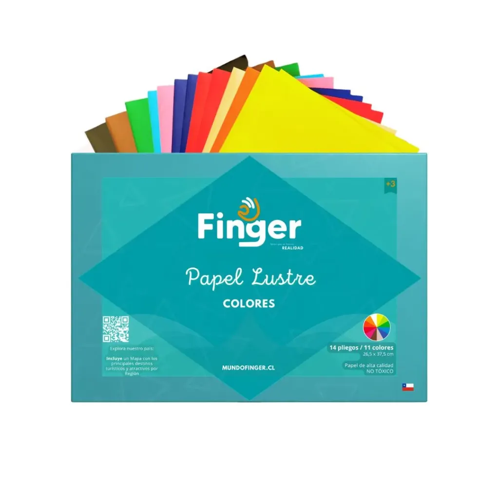 [4991] Block papel lustre grande - Finger / AASH0106