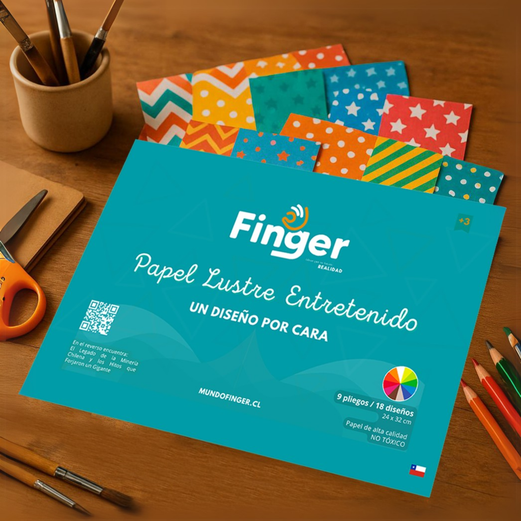 Block Papel lustre entretenido AASH0107 - Finger