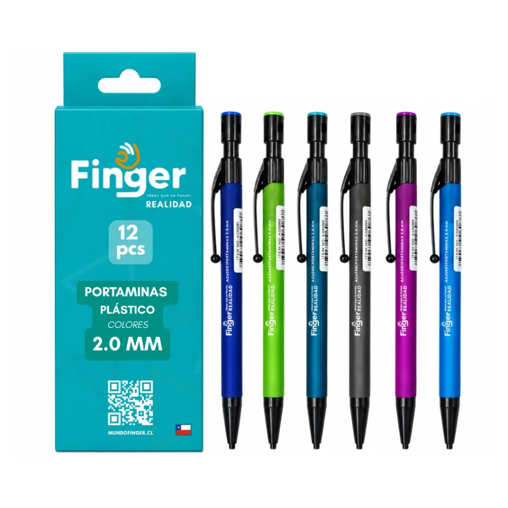 Portamina 2.0 mm 12 unidades - Finger / AA6088-12