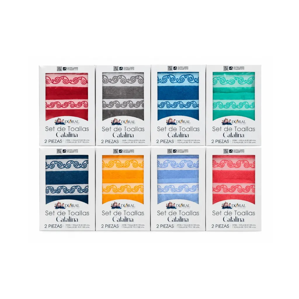 [5045] Set toalla Catalina 450 gr 2 unidades - Doral