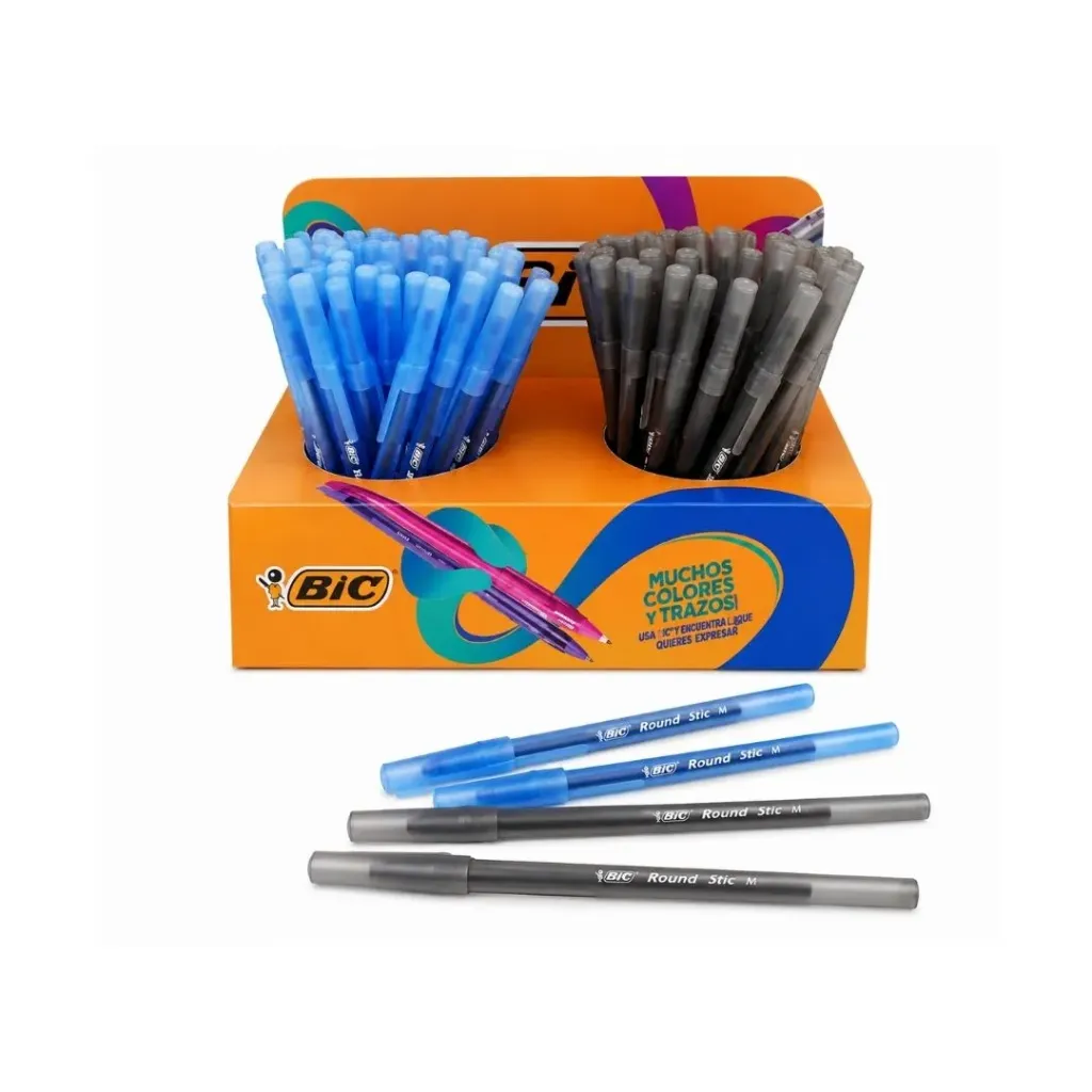 [1221-negro] Lápiz pasta 1.0 Round Stic(econ)- Bic (negro)