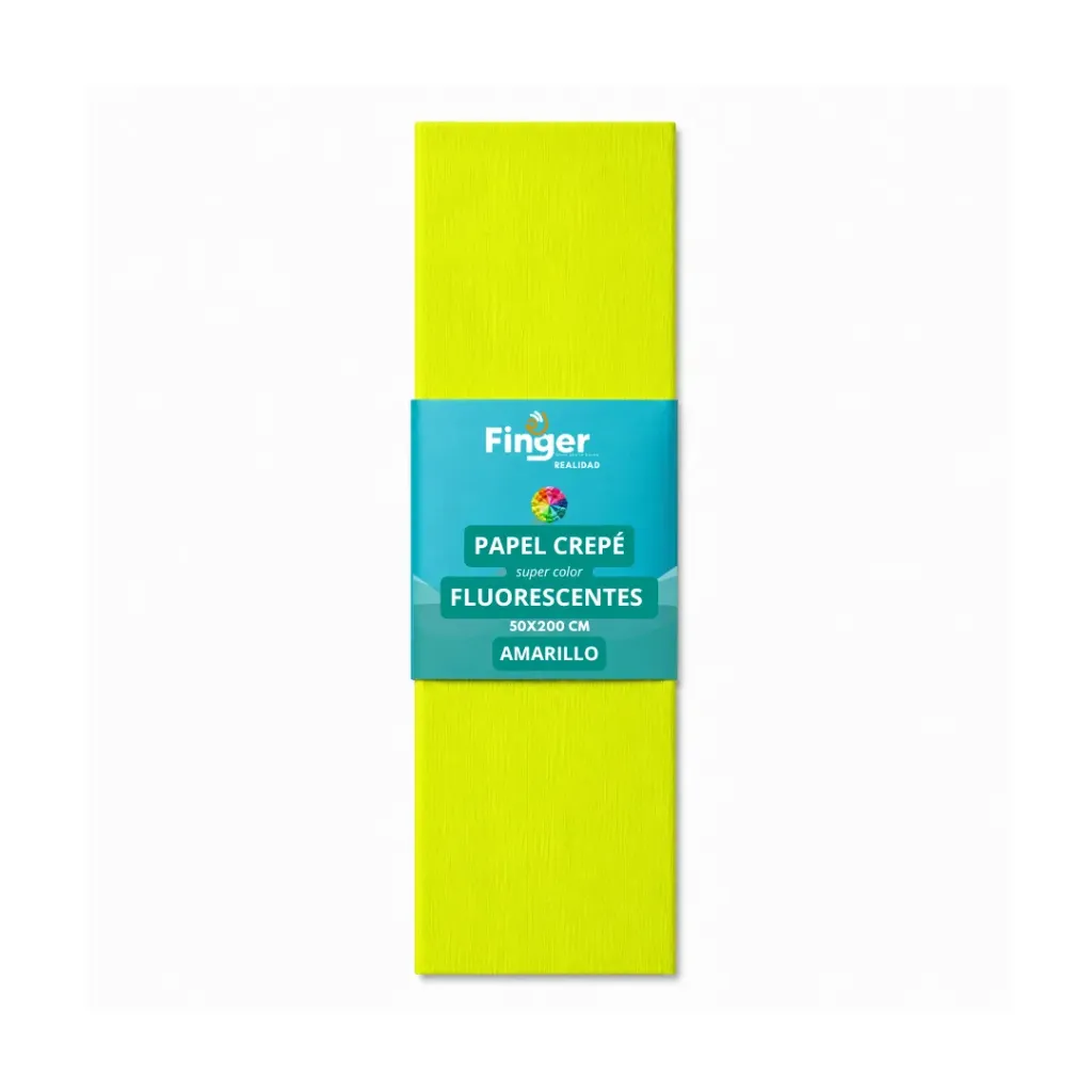 Papel crepé fluor 2m - Finger
