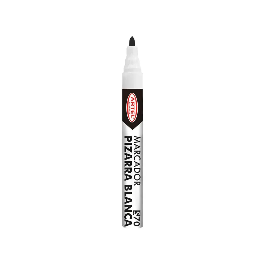[1062-NEGRO] Marcador de pizarra punta redonda 4 colores - Artel (negro)