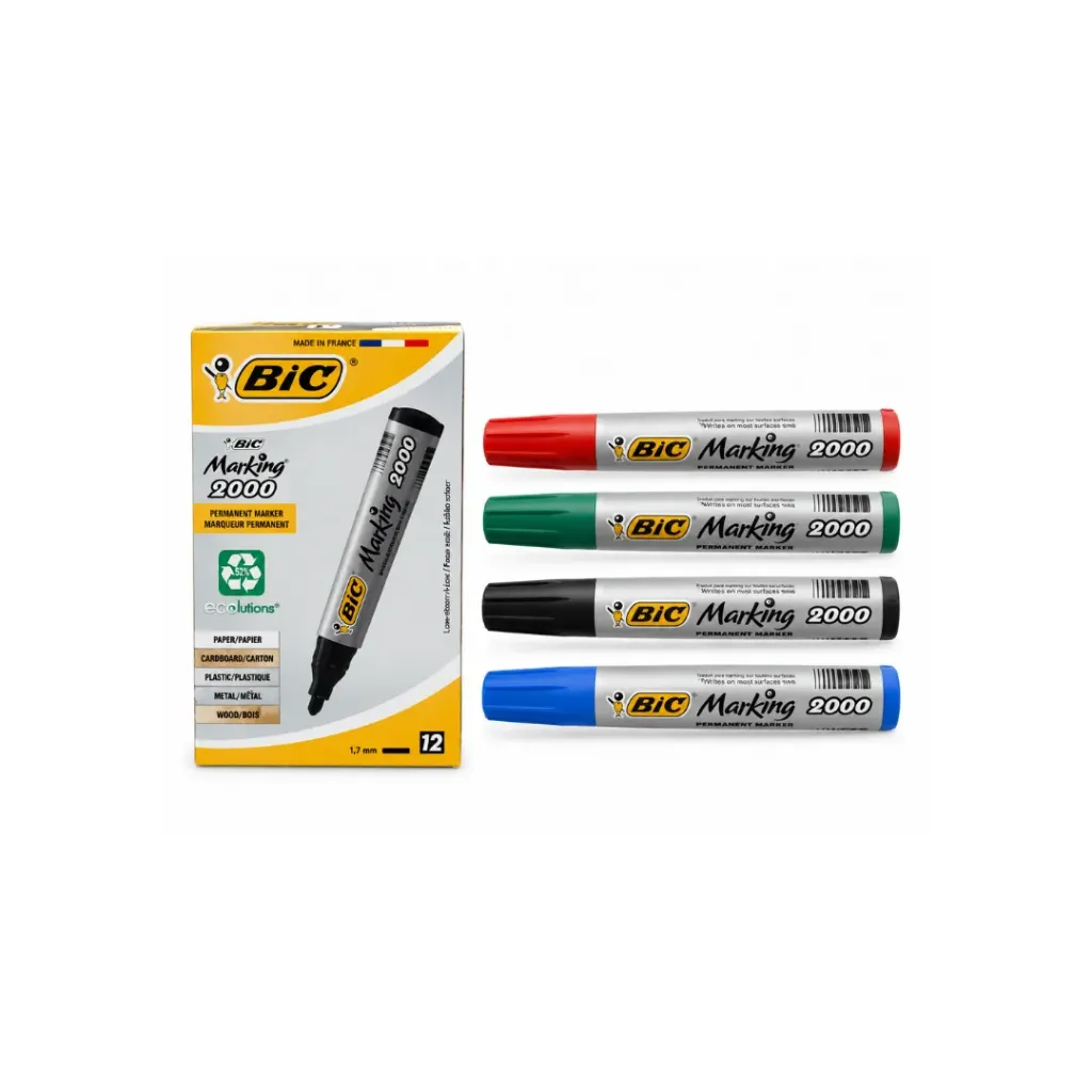 [1196-negro] Marcador permanente punta redonda- Bic (negro)