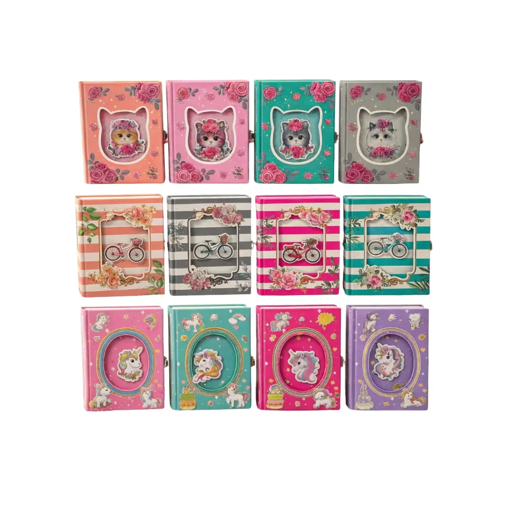 [3769-gato106007] Diario de vida ventana grande 21x15cm 106007/08/107113/107751- Aladdin (gatos)