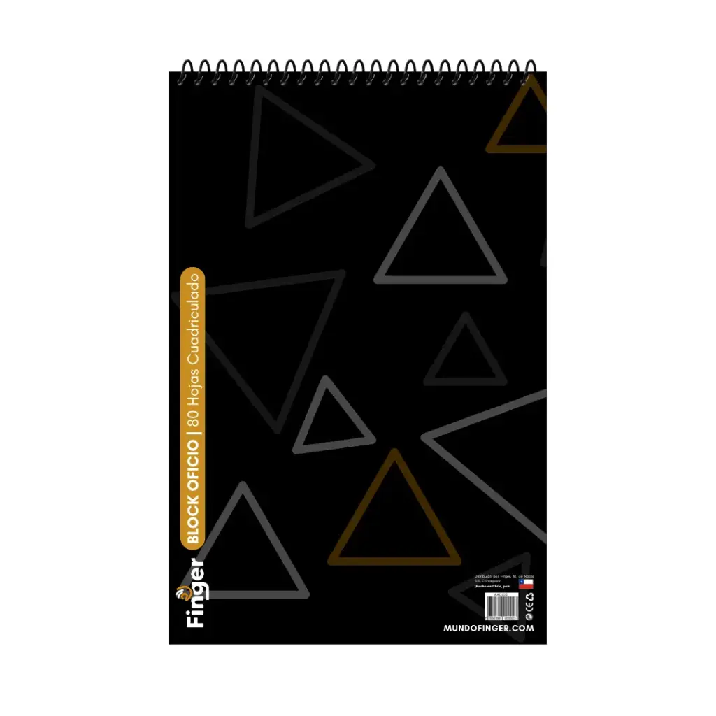 [5142] Croquera cuadriculado 7mm bond 80 hojas oficio - Finger / AACL02