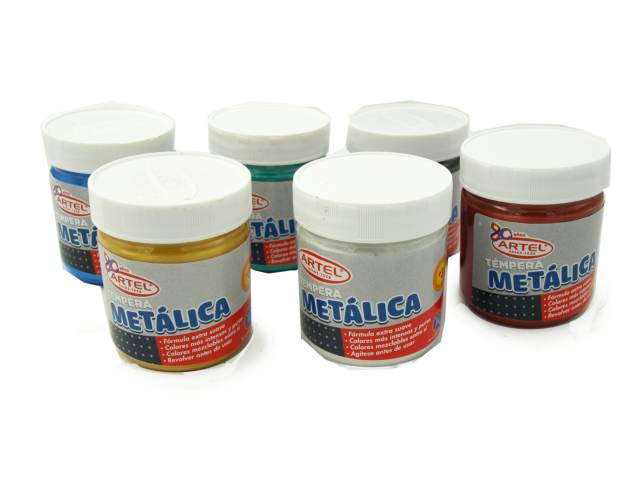 Témpera metálica individual 100 ml colores - Artel