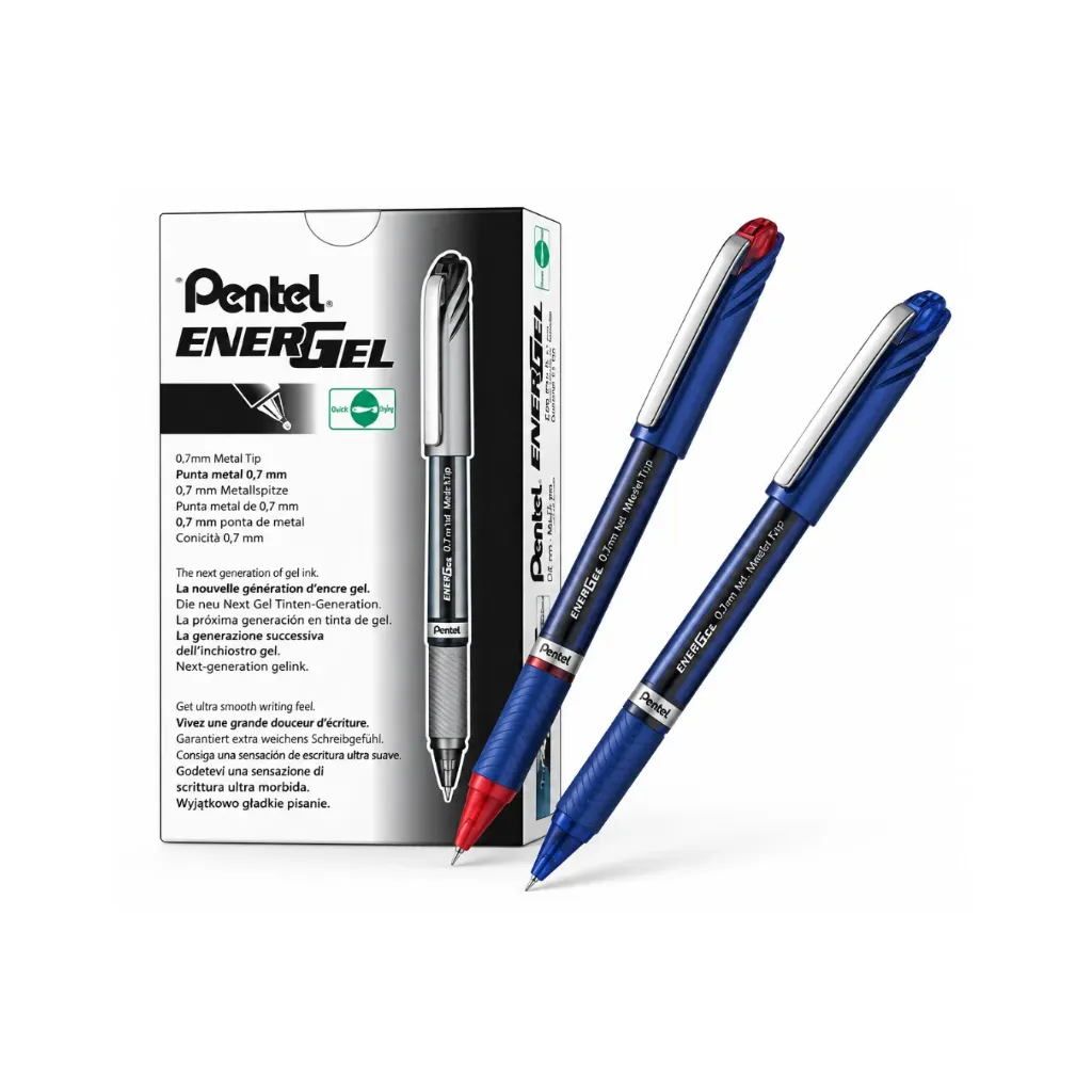 [4441-negro] Lápiz energel punta 0.5mm 12 unidades - Pentel (negro)