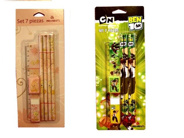 SET ESCOLAR 7 PCS SURT PUC -B10-TWEE-BRATZ