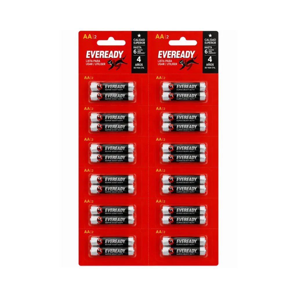 [5172] Blíster 24 unidades Pilas AA 1.5 volt - Eveready
