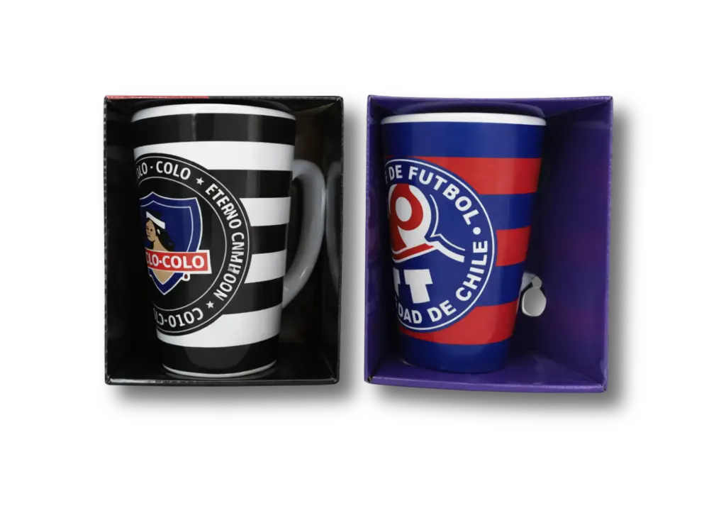 EQUIPOS TAZÓN FUTBOL LATTE LARGO EN CAJA - Titanio