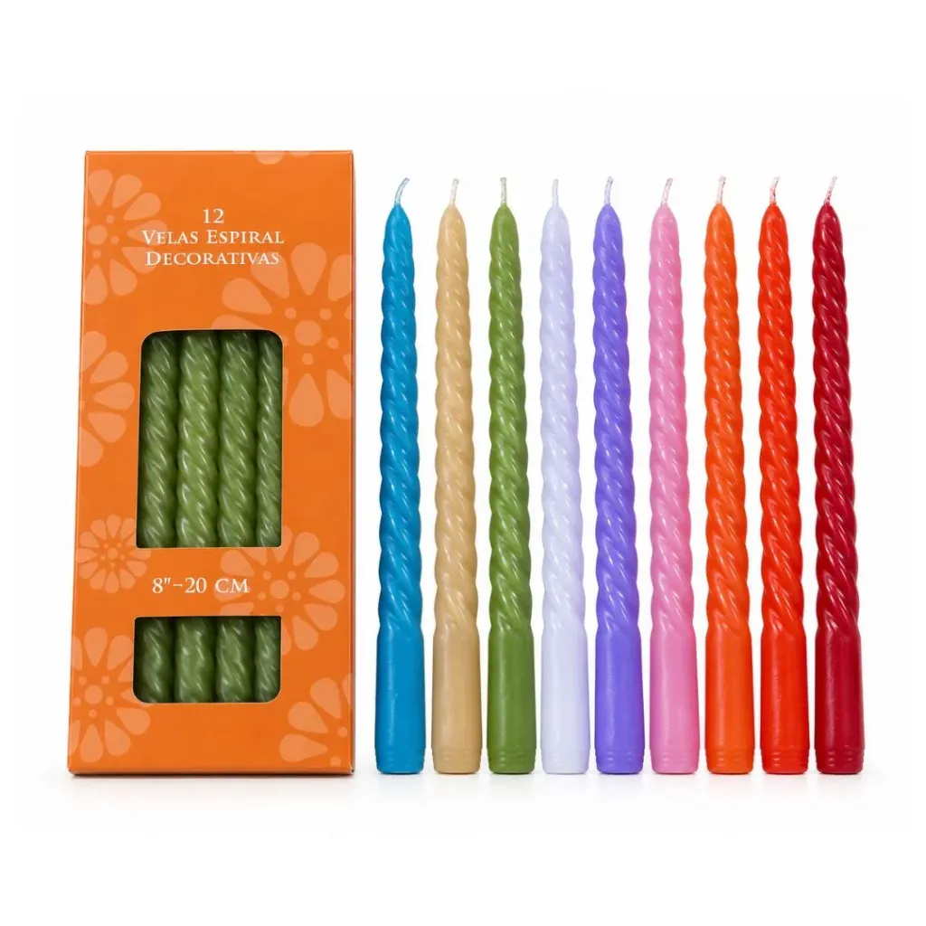 [1023-blanco] Velas espirales AA1757 - Finger (blanco)