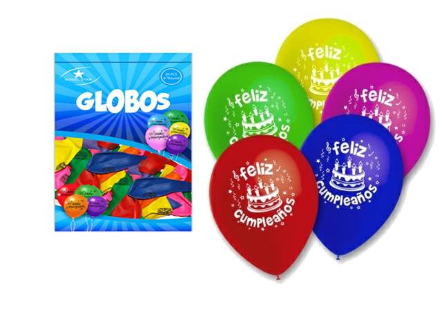 [5179] GLOBO UN AÑOS MAS IMPRESO X 25 UND- VIERI 