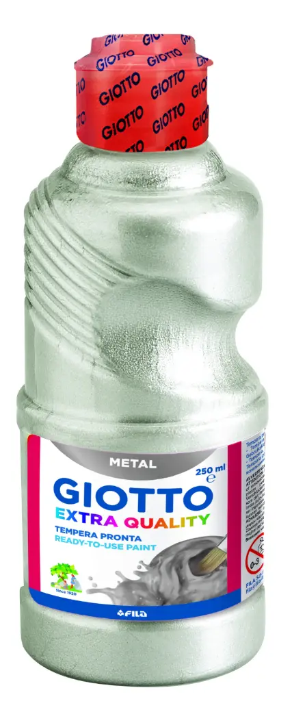 [2919-plata] Tempera métalica 250ml - Giotto (plata)