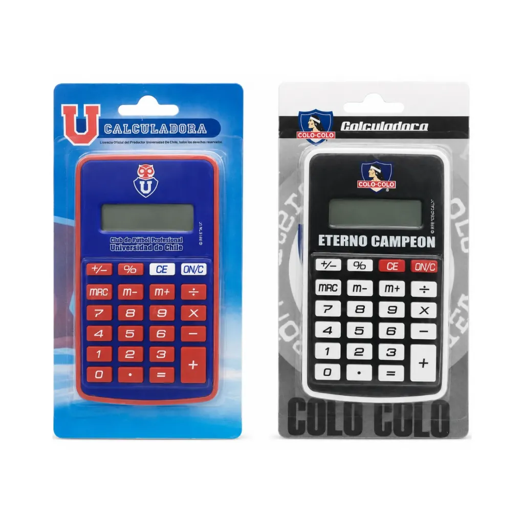 [2333-udech] Set calculadora fútbol - Titanio (udech)