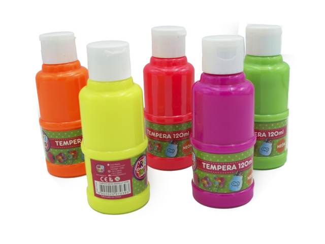 [313-naranjo] TÉMPERA FRASCO ALADDIN 120 GR LUMINOSA 4 COLORES (naranjo)