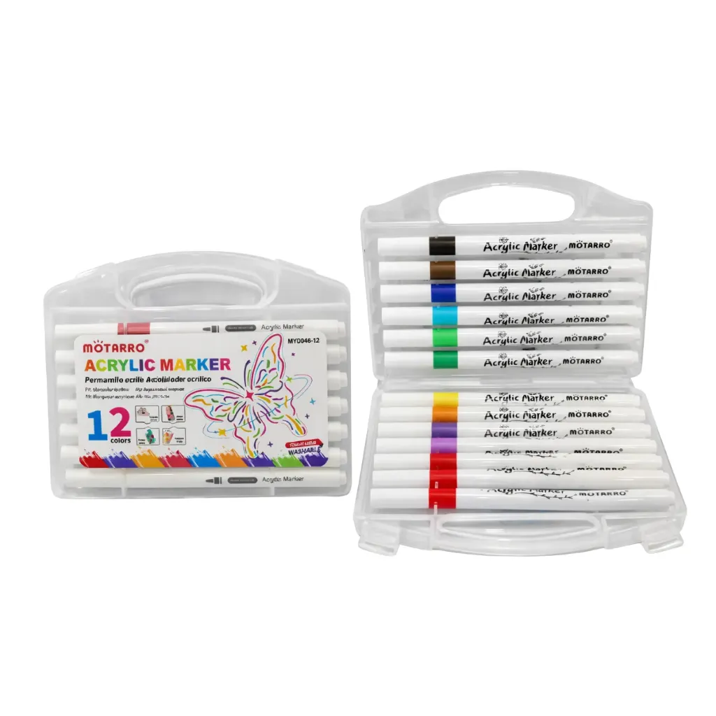 Marcadores acrílicos 13.5cm 12 unidades - Motarro / MYD048-12